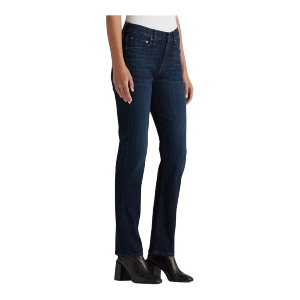 Edwin Elin Relaxed Straight Jeans Dark Indigo Mid Rise Women Size 24 NWT Premium
